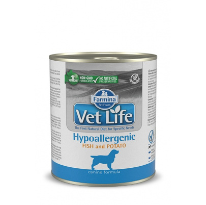 Farmina Vet Life dog Hypoallergenic Fish & Potato konzerva 300g