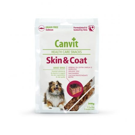 Pamlsok Canvit Health Care dog Skin & Coat Snack 200 g 
