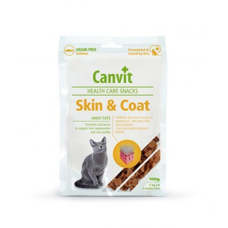 Pamlsok Canvit Health Care cat Skin & Coat Snack 100 g  