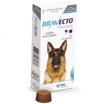 BRAVECTO-žuvacia tableta pre veľké psy (20-40 kg) 