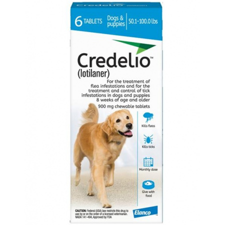 Credelio 900 mg žuvacie tablety pre psy (>22-45 kg) 3 tbl. 