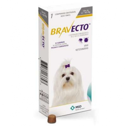 BRAVECTO-žuvacia tableta pre veľmi malé psy (2-4,5kg) 
