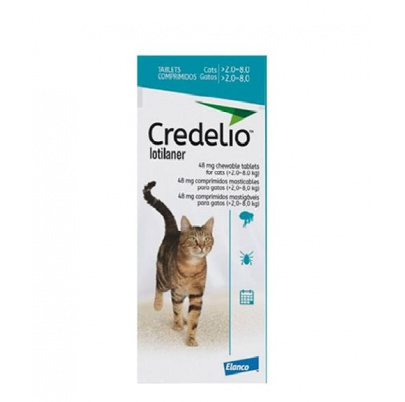 Credelio 48 mg žuvacie tablety pre mačky (>2,0–8,0 kg) 3 tbl. 