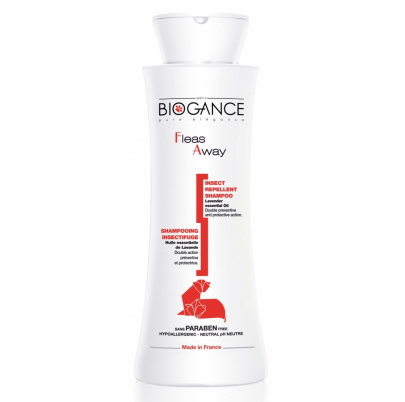 BIOGANCE Fleas Away Cat shampoo 250 ml (Repelentný šampón proti parazitom pre mačky)  