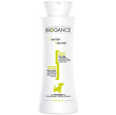 BIOGANCE Terrier Secret (Wire Coat) shampoo 250 ml (Šampón pre teriérov)  
