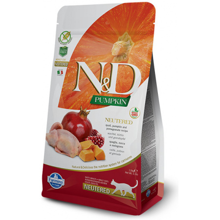 Farmina N&D cat GF PUMPKIN Neutered Quail 0,3 kg