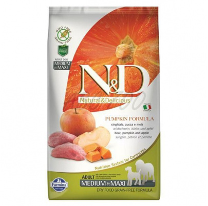 Farmina N&D dog GF PUMPKIN adult medium & maxi boar & apple 2,5 kg
