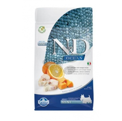 Farmina N&D dog OCEAN PUMPKIN adult mini codfish & orange 0,8 kg