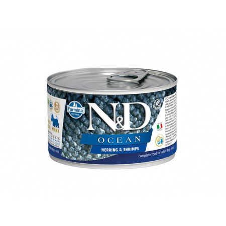 Farmina N&D dog OCEAN Herring & Shrimps konzerva 140 g