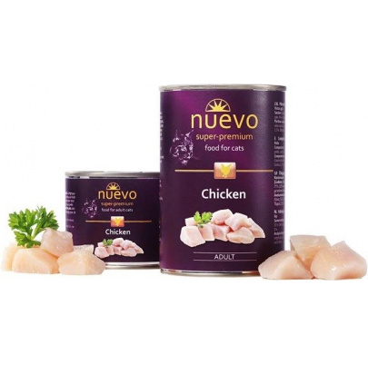 NUEVO cat Adult Chicken 400 g konzerva