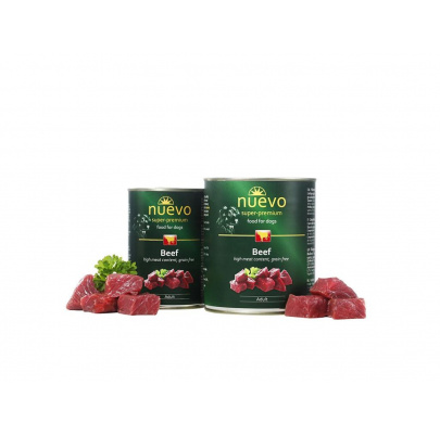 NUEVO dog Adult Beef 400 g konzerva