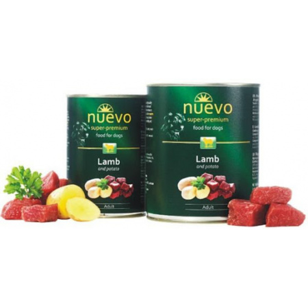 NUEVO dog Adult Lamb & Potato 800 g konzerva